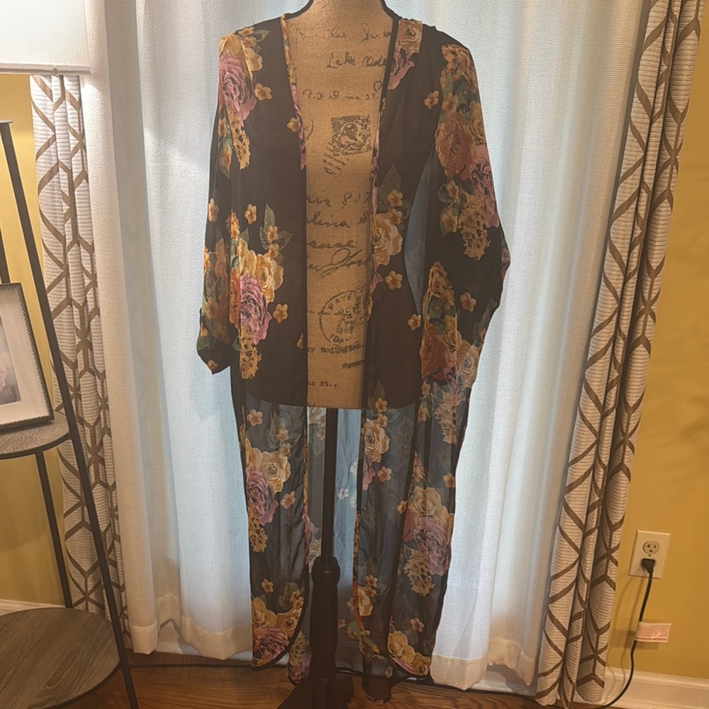 Floral Sheer Kimono